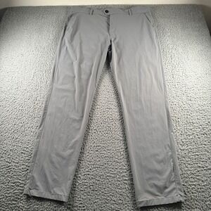 Greyson Montauk Performance Pants Mens 38x32 Gray Slim Straight Golf Performance